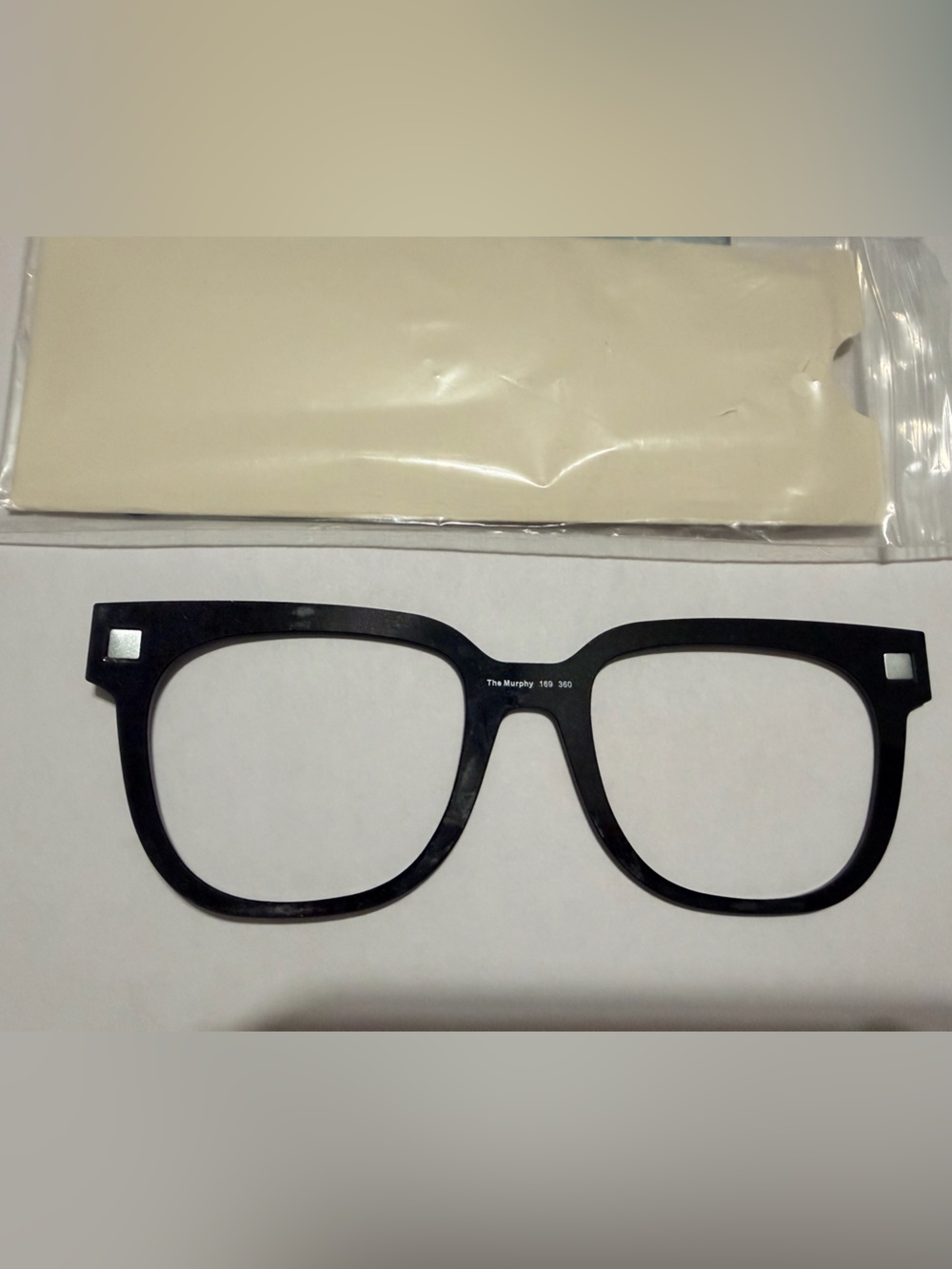 Black Women’s Square Eyeglass Frame Front - Unbranded